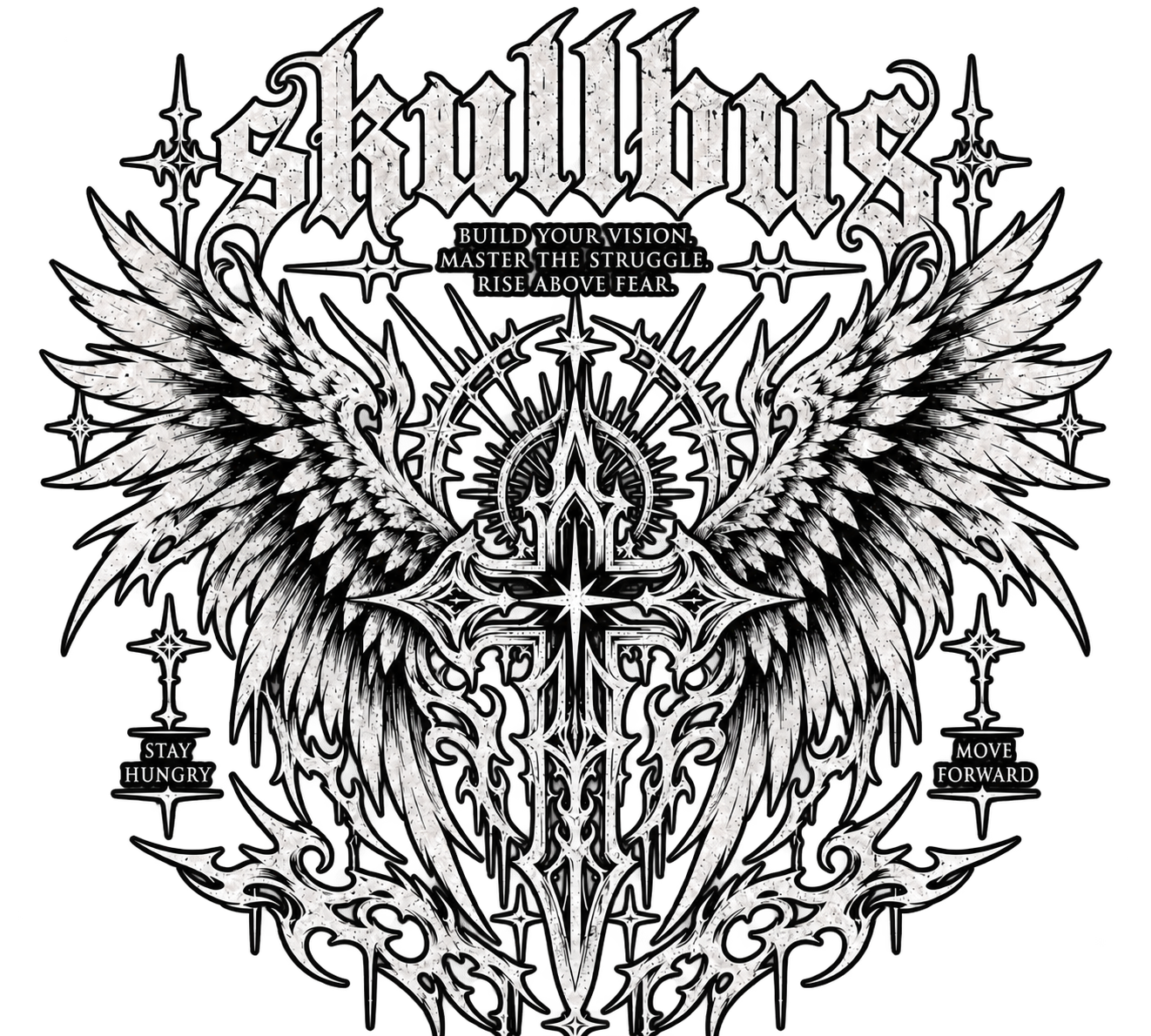 Gothic Wings Art Tee